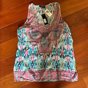 Feathers by Tolani colorful tank top